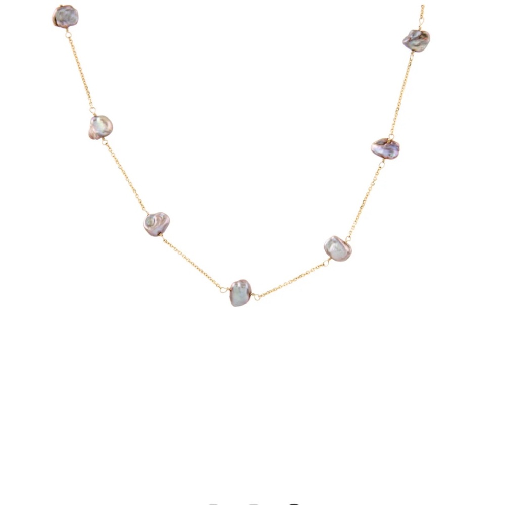 Vintage 14k Baroque Pearl Necklace - Picture 2 of 5
